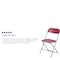 Flash Furniture Hercules Series Plastic Folding Chair Red - 10 LB Weight Capacity Comfortable Event Chair-Lightweight Folding Chair, PK10 10-LE-L-3-RED-GG - alternate 6